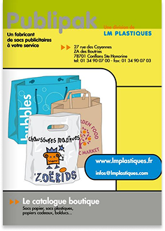 Catalogue Publipak personnalisez vos sacs plastiques et sac papiers à l'image de votre entreprise