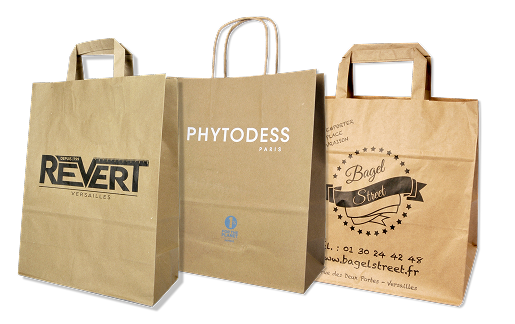 Personnalisation de sacs papier kraft pour tout types de commerces à Conflans